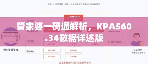 管家婆一码通解析，KPA560.34数据详述版