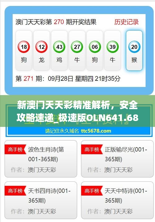 新澳门天天彩精准解析，安全攻略速递_极速版OLN641.68