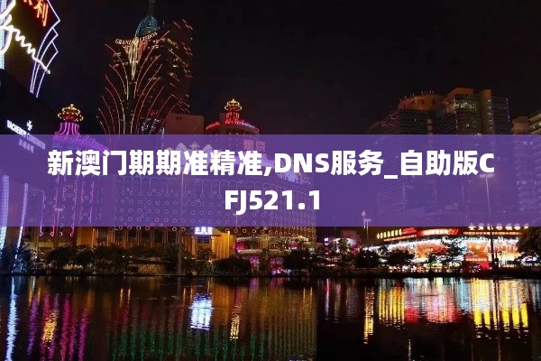 新澳门期期准精准,DNS服务_自助版CFJ521.1