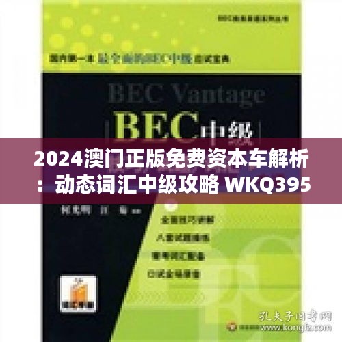 2024澳门正版免费资本车解析：动态词汇中级攻略 WKQ395.52