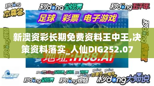 新澳资彩长期免费资料王中王,决策资料落实_人仙DIG252.07