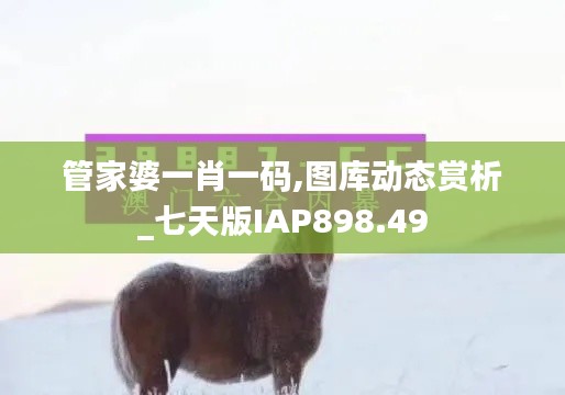 管家婆一肖一码,图库动态赏析_七天版IAP898.49