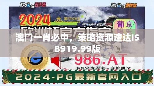 澳门一肖必中，策略资源速达ISB919.99版