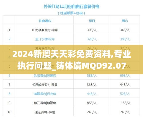 2024新澳天天彩免费资料,专业执行问题_铸体境MQD92.07