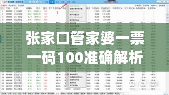 张家口管家婆一票一码100准确解析，HSN237.73最新热点释义