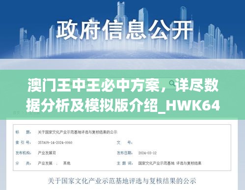 澳门王中王必中方案，详尽数据分析及模拟版介绍_HWK646.62