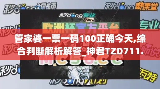 管家婆一票一码100正确今天,综合判断解析解答_神君TZD711.16