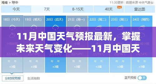 11月中国天气预报最新更新，掌握未来天气变化的全攻略