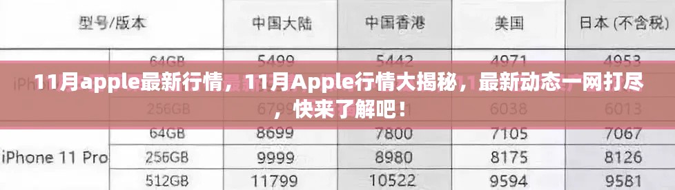 揭秘11月苹果行情最新动态，一网打尽最新资讯
