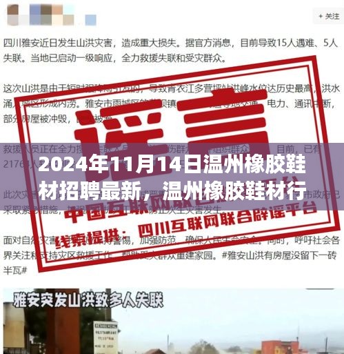 2024年温州橡胶鞋材行业招聘热潮解析，人才盛宴即将开启