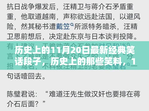 历史上的笑料盛宴，揭秘11月20日的经典笑话段子