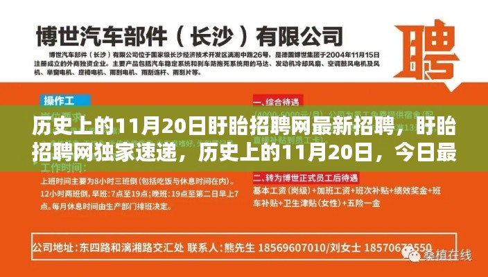 历史上的11月20日盱眙招聘网最新招聘信息速递与解析