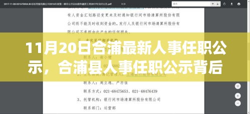 合浦县人事任职公示背后的深度解读与多维度探讨，最新人事变动分析