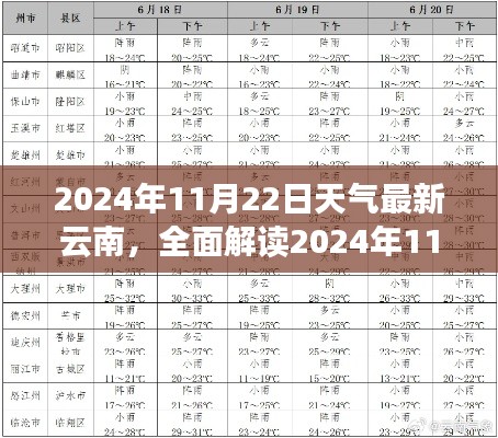 2024年11月22日云南天气详解，特性、体验、竞品对比及用户群体分析