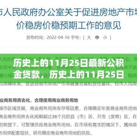 深度解读，历史上的11月25日公积金贷款政策变迁与最新动态