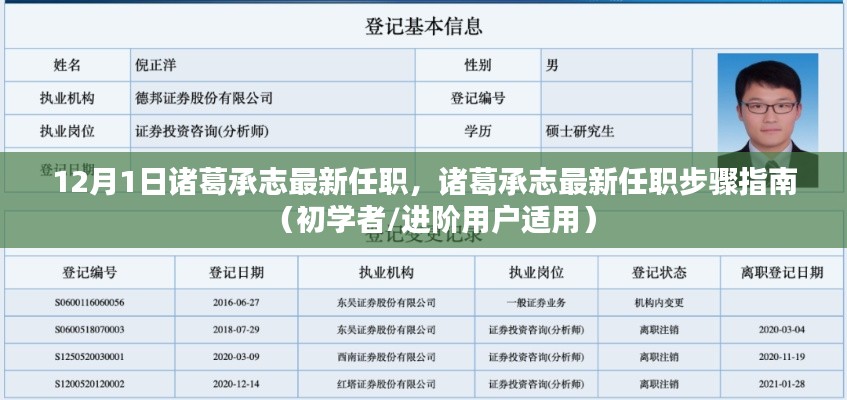 诸葛承志最新任职步骤指南，从入门到进阶（12月1日更新）