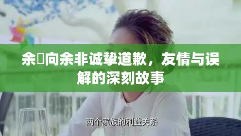 余玥向余非诚挚道歉，友情与误解的深刻故事