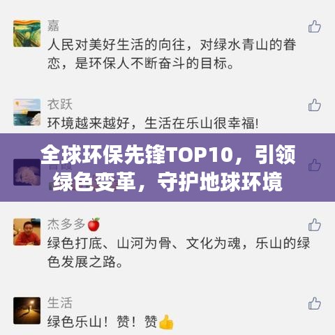 全球环保先锋TOP10，引领绿色变革，守护地球环境