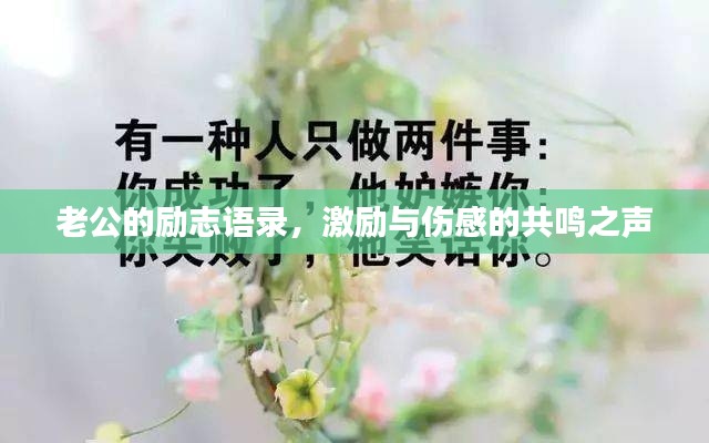 老公的励志语录，激励与伤感的共鸣之声