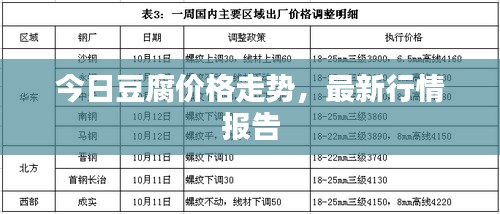 今日豆腐价格走势，最新行情报告