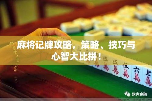 麻将记牌攻略，策略、技巧与心智大比拼！