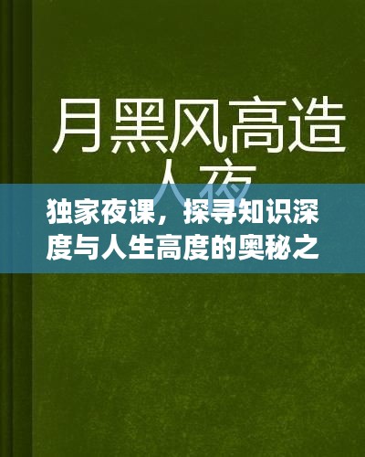 独家夜课，探寻知识深度与人生高度的奥秘之旅