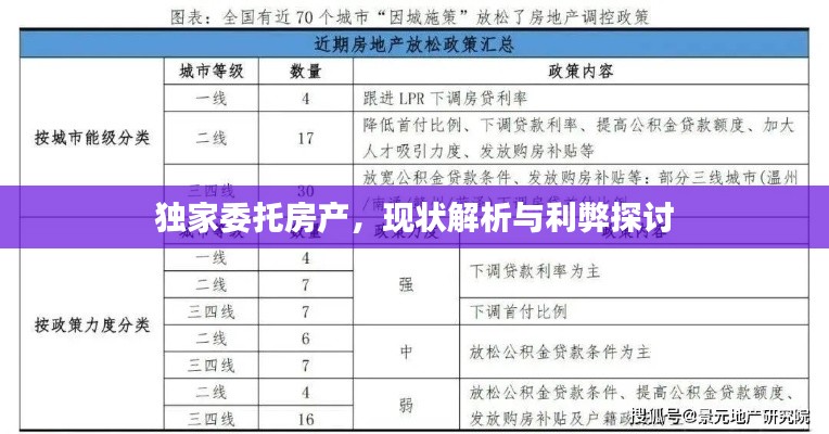 独家委托房产，现状解析与利弊探讨