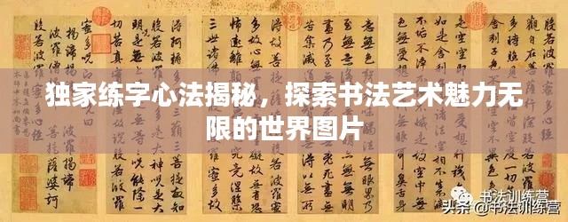 独家练字心法揭秘，探索书法艺术魅力无限的世界图片