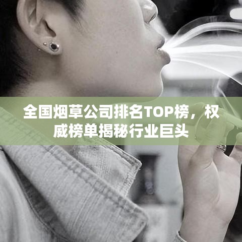 全国烟草公司排名TOP榜，权威榜单揭秘行业巨头