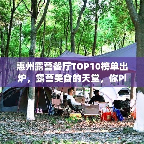 惠州露营餐厅TOP10榜单出炉，露营美食的天堂，你Pick哪家？